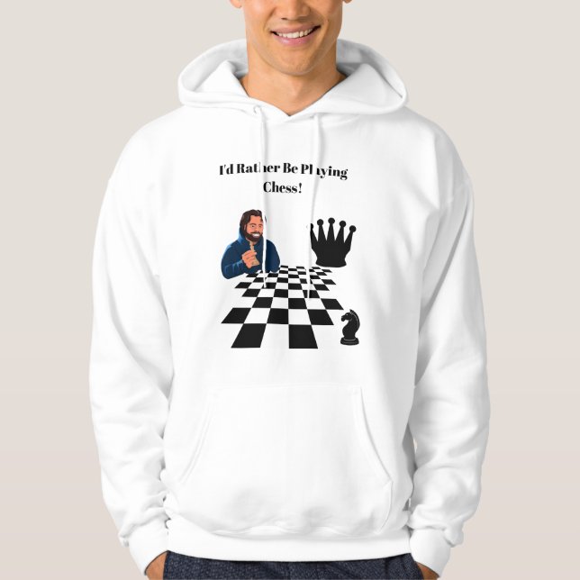 Sudadera Diseño estratégico de ajedrez - El arte del juego (Anverso)