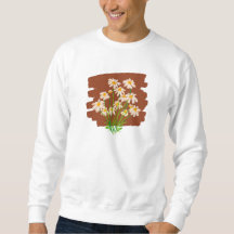 Diseño floral rústico sobre fondo marrón