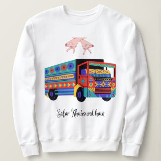 Sudadera Diseño Folclórico Cultural del Arte de Camiones Pa