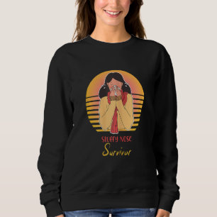 Sudadera Diseño fresco vintage para sobrevivientes de nariz