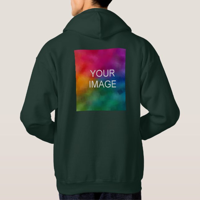 Sudadera Diseño frontal y posterior Añadir plantillas de lo (Reverso)