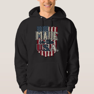 Sudadera Diseño genial de la bandera de EE. UU. Hecho en EE