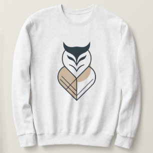 Sudadera diseño geométrico del logotipo de búho 