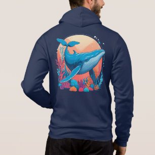Sudadera Diseño Gráfico Colorido De Una Ballena