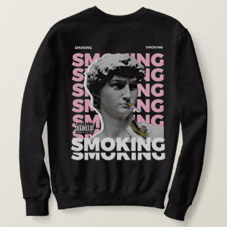 Sudadera Diseño gráfico David Escultura Smoking Streetwear