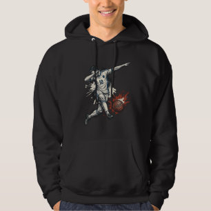 Sudadera Diseño Gráfico de Camiseta de Jugador de Fútbol Da