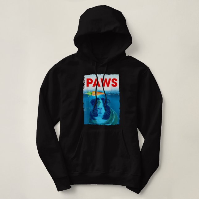 Sudadera Diseño gráfico de cerdo de Guinea PAWS Arte de zan (Diseño del anverso)