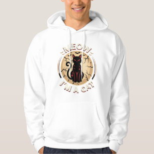 Sudadera Diseño gráfico de gato Meow Halloween_1