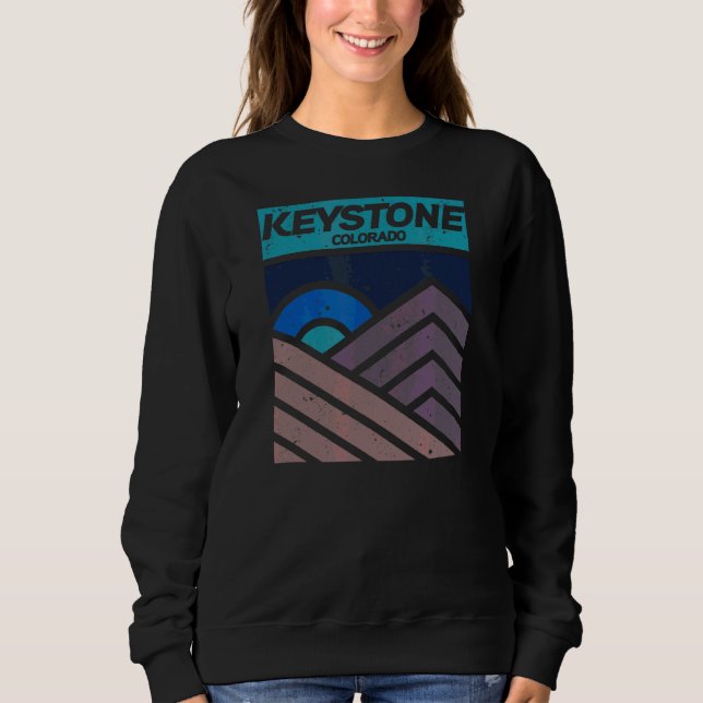 Sudadera Diseño gráfico de la montaña Crested Butte Colorad (Anverso)
