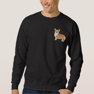 Sudadera Diseño gráfico de Pembroke Welsh Corgi rojo y blan