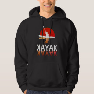 Sudadera Diseño gráfico de silueta de Kayaker Kayak