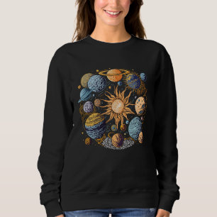 Sudadera Diseño gráfico del sistema solar