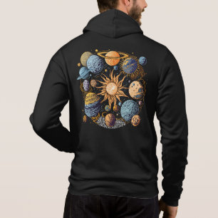 Sudadera Diseño gráfico del sistema solar