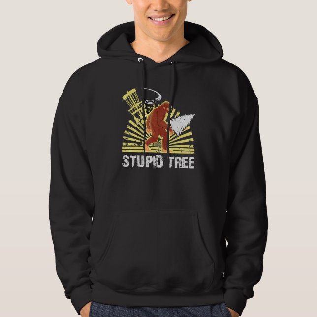 Sudadera Diseño Guay de Big Foed Stupid Tree Disc Golf para (Anverso)