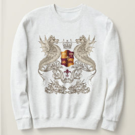 Sudadera Diseño heráldico con Dragones Fleur Lis Sweatshirt