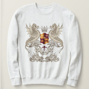 Sudadera Diseño heráldico con Dragones Fleur Lis Sweatshirt