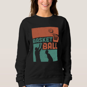 Sudadera Diseño Hermoso de Baloncesto Verde y Naranja