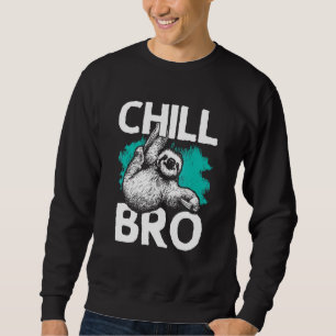 Sudadera Diseño Hipster Con Slots Para Hombres Chill Bro