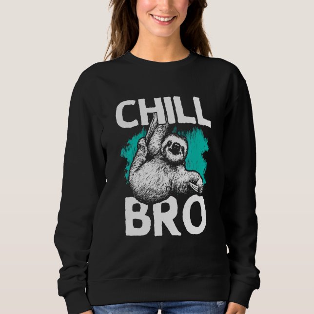 Sudadera Diseño Hipster Con Slots Para Hombres Chill Bro (Anverso)