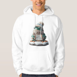 Sudadera Diseño: "La rana no soporta el frío"