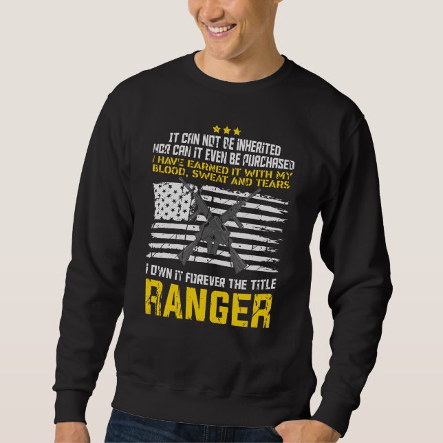 Sudadera Diseño militar de rangos (Anverso)