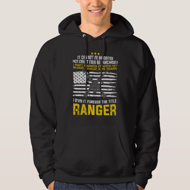 Sudadera Diseño militar de rangos (Anverso)