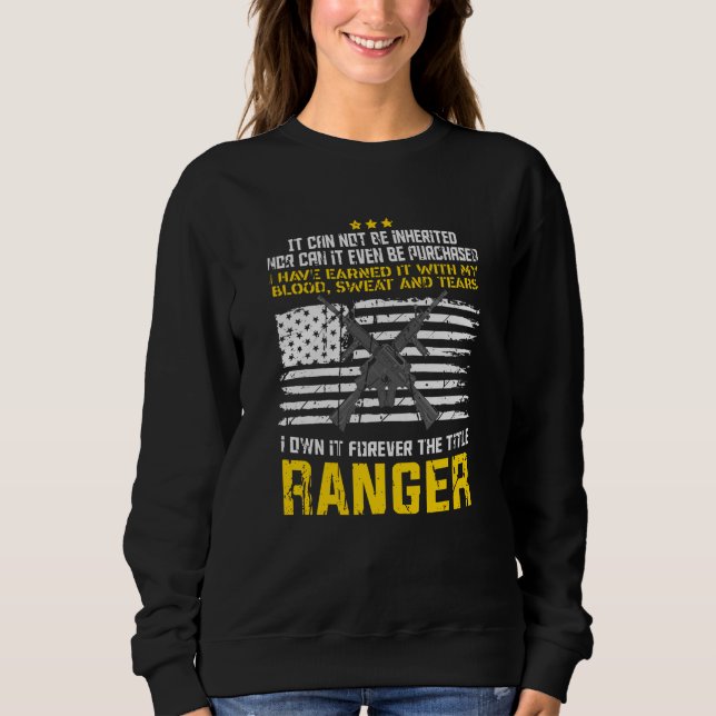 Sudadera Diseño Militar Ranger (Anverso)