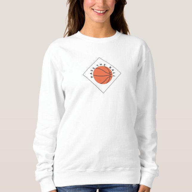 Sudadera Diseño Minimalista de Baloncesto (Anverso)