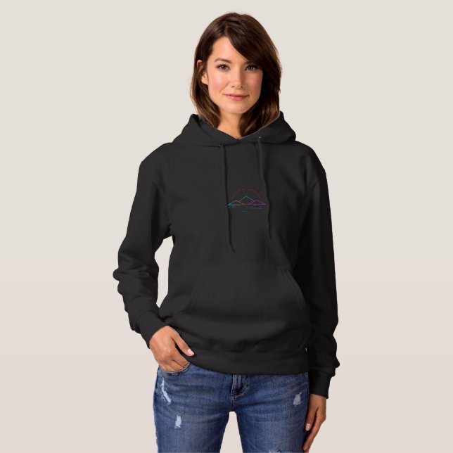 Sudadera Diseño minimalista de invierno neon (Anverso completo)