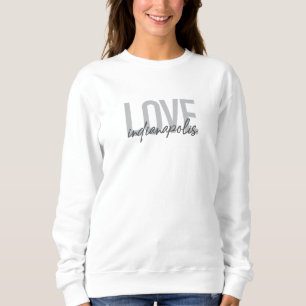 Sudadera Diseño moderno, simple y fresco de Love Indianápol