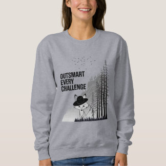 Sudadera Diseño motivacional de Fox inteligente