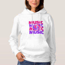 Diseño musical Hoodie Femenino