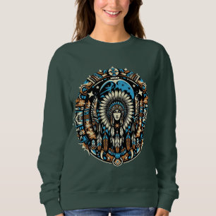 Sudadera Diseño nativo americano 2