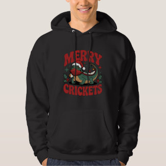 Sudadera Diseño Navideño de Reptiles Grillos Alegres