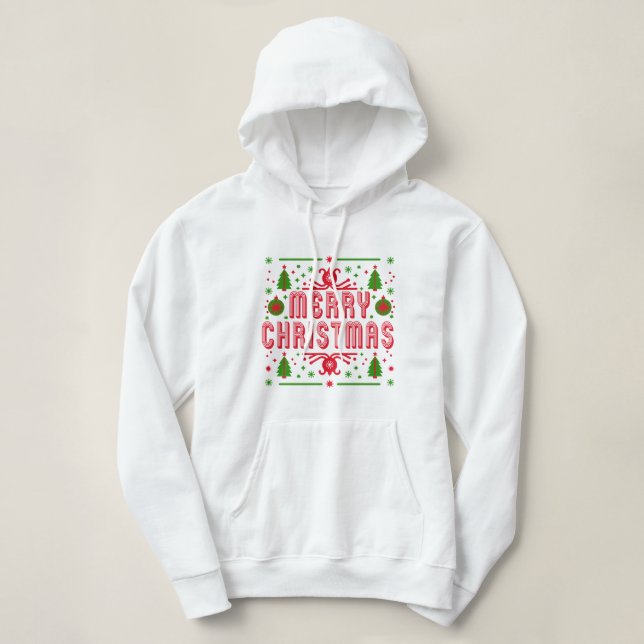 Sudadera Diseño navideño festivo mágico (Diseño del anverso)