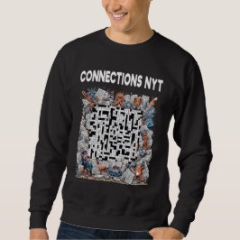 Sudadera Diseño NYT de conexiones elegantes negro