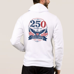 Sudadera Diseño Patriótico de Águila de USA 250 Años de Lib