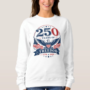Sudadera Diseño Patriótico de Águila EEUU 250 Años de Liber