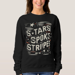 Sudadera Diseño patriótico innovador: estrellas, libros,