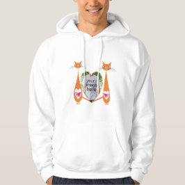 Sudadera Diseño personalizado editable Cat Love Heart