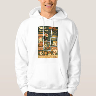 Sudadera Diseño Poster de Festival de Sushi