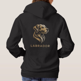 Sudadera Diseño Premium de Labrador en Dorado