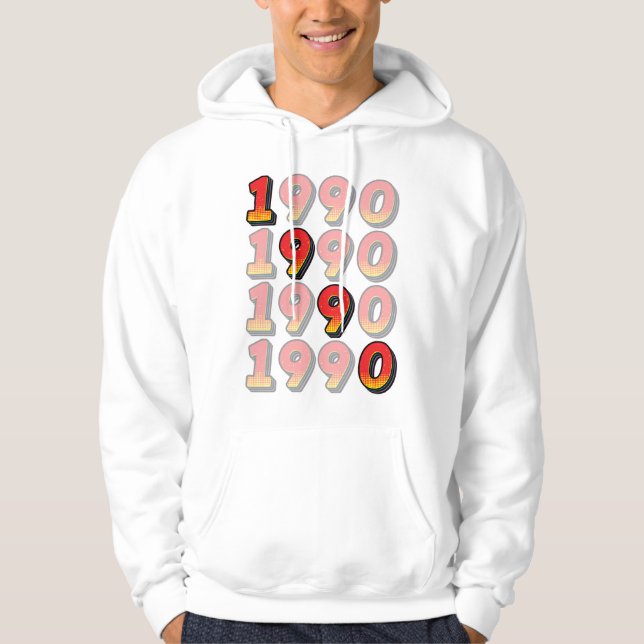 Sudadera Diseño retro de 1990 (Anverso)