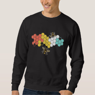 Sudadera Diseño Retro de Colmena de Abejas para Apicultor