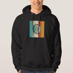 Sudadera Diseño Retro de Lente de Obturador de Cámara Fotog