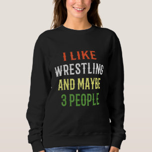 Sudadera Diseño Retro de Lucha Libre Me Gusta la Lucha Libr