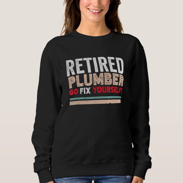 Sudadera Diseño retro de plomo retirado Go Fix (Anverso)