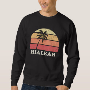 Sudadera Diseño Retro Hialeah FL Vintage Años 70