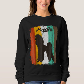 Sudadera Diseño retro vintage del perro caniche francés
