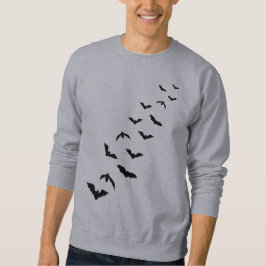 Sudadera Diseño simple de silueta de mureta negra de Hallow